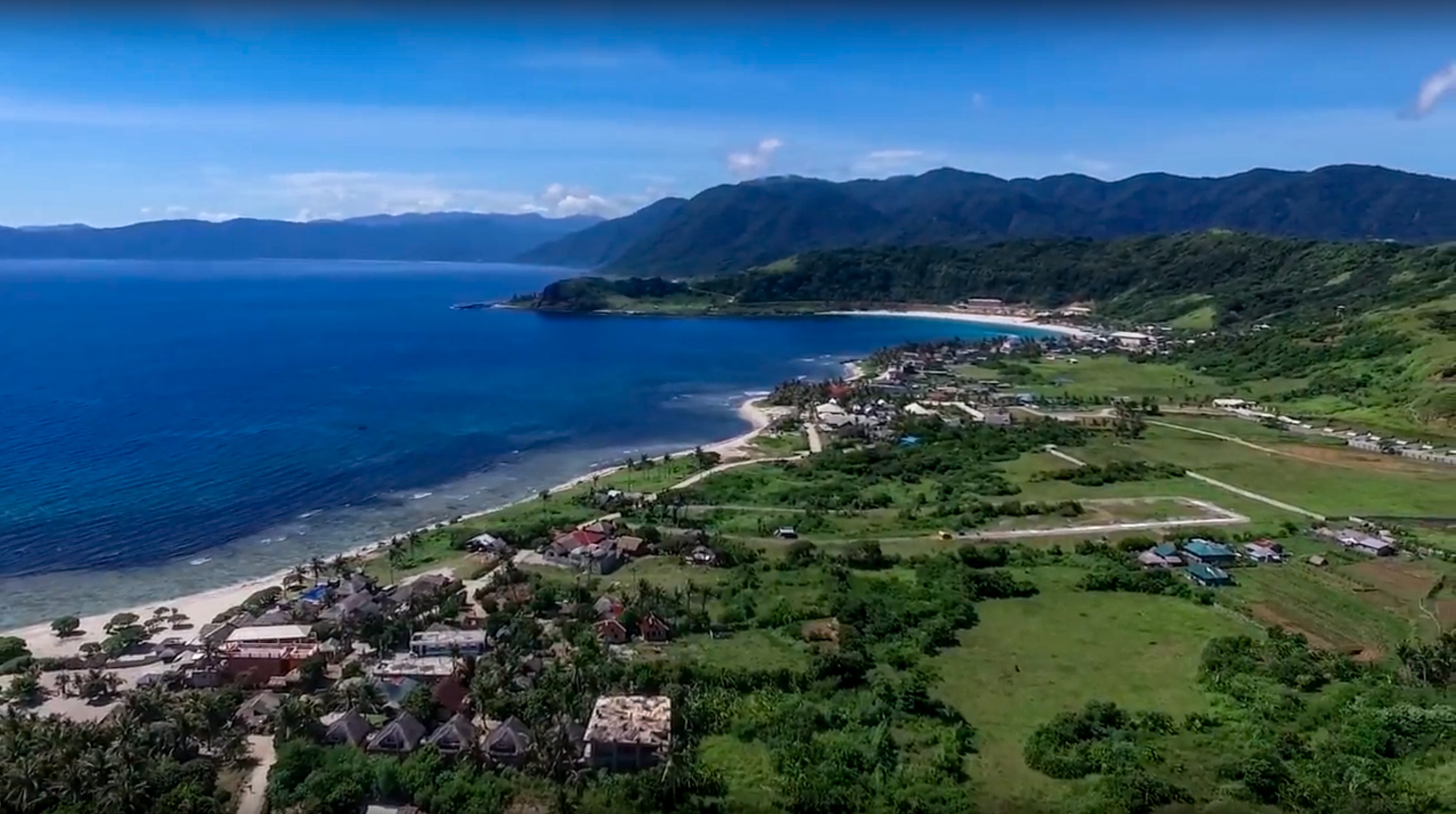 blue lagoon beach and twin islands in pagudpud ilocos norte philippines